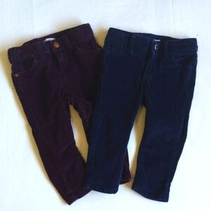 joe fresh 2-pack bundle corduroy pants 12 months 1Y baby toddler girls